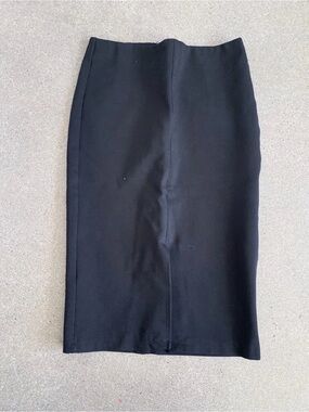 Mango Black High-Waist Pencil Skirt